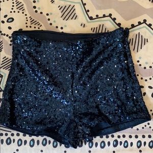 Sequin shorts